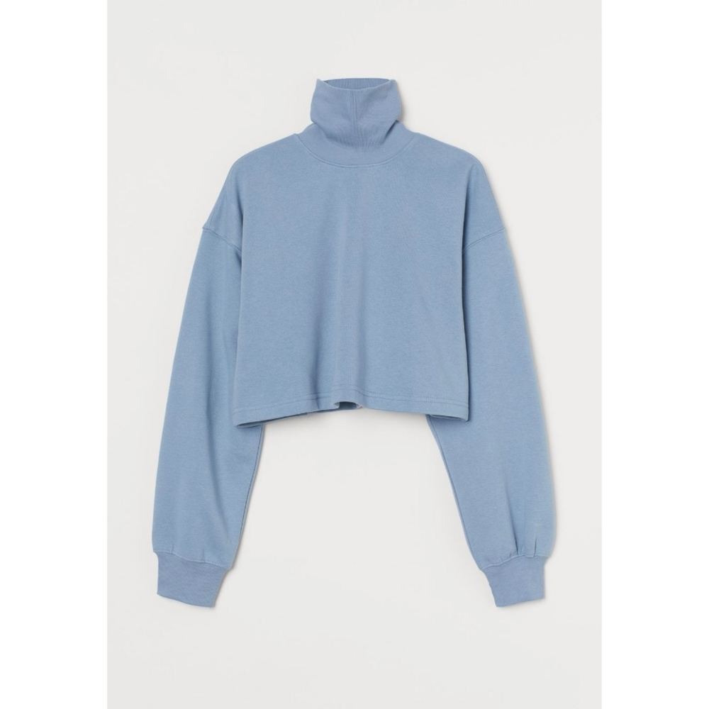 3/$15! H&M Cropped Turtleneck Sweatshirt - Picture 2 of 11